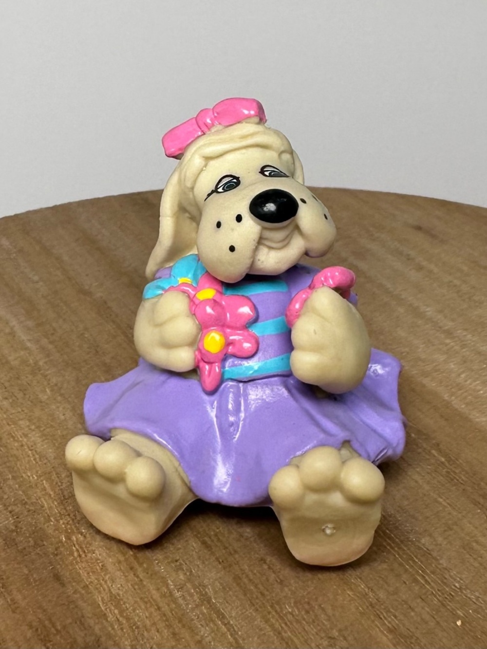 Vintage 1986 Tonka Pound Puppies Violet PVC Figure